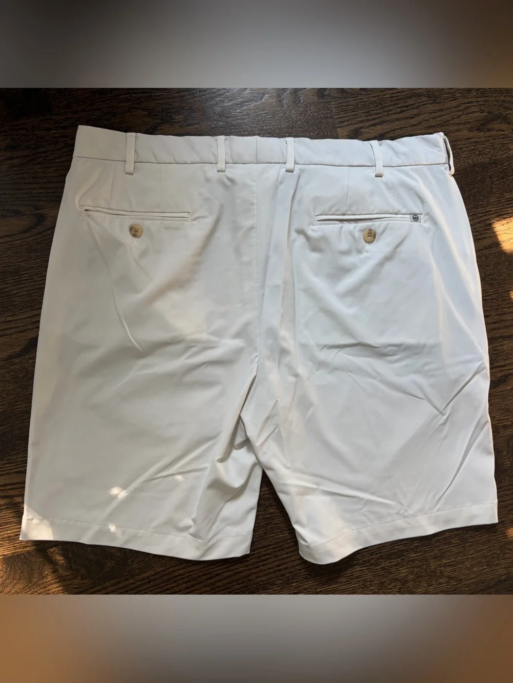 Peter Millar White/Cream Men's Performance Chino Shorts